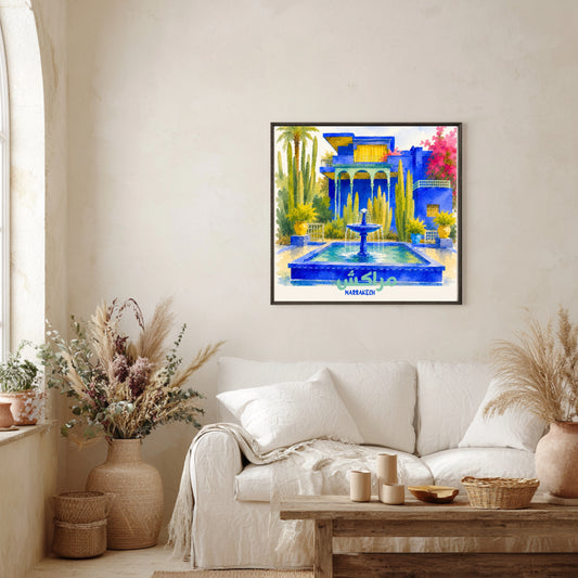 Affiche Maroc - Jardin Majorelle