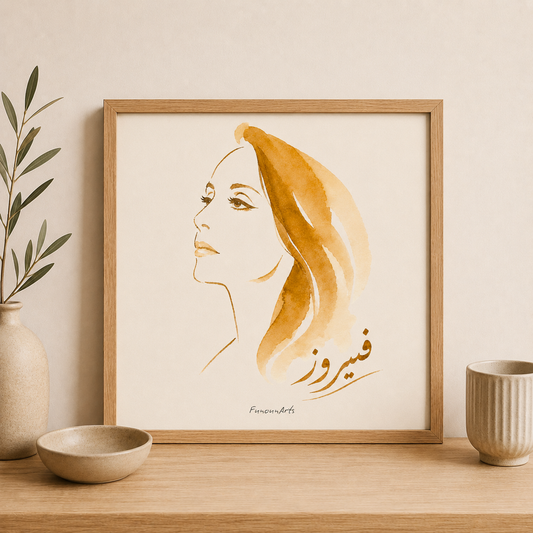 Affiche aquarelle : Fayrouz