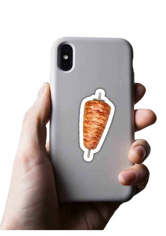 Autocollants aquarelle imperméables - Döner Kebab