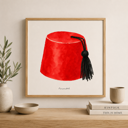 Affiche aquarelle : Tarbouche