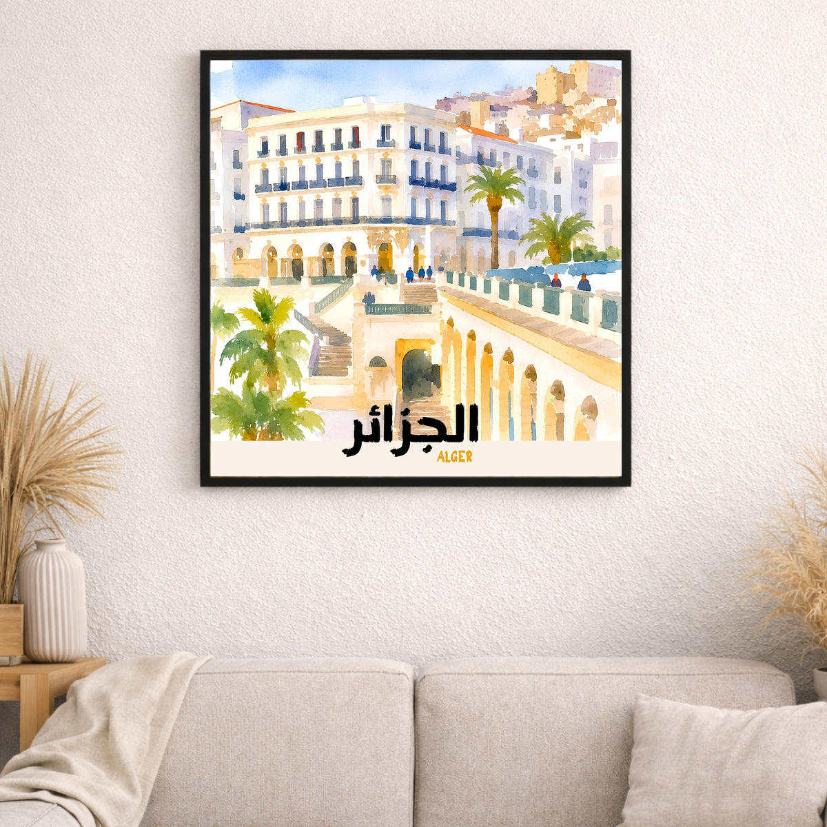 Affiche Algérie  : lumière douce d’Alger