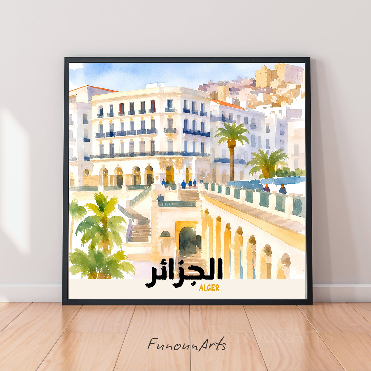 Affiche Algérie  : lumière douce d’Alger