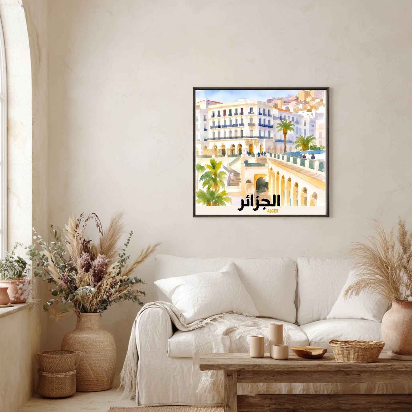 Affiche Algérie  : lumière douce d’Alger
