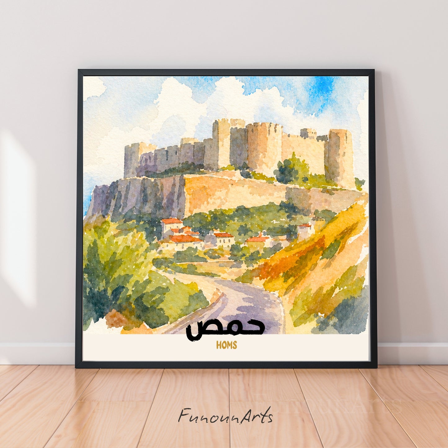 Affiche Syrie : Krak des Chevaliers (Qal'at al-Hosn) - Homs