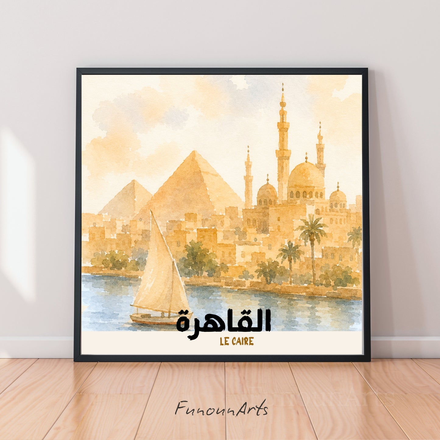 Affiche Egypte : Au bord du Nil
