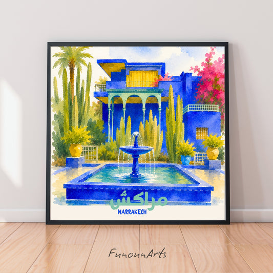 Affiche Maroc - Jardin Majorelle