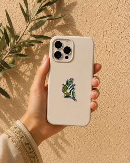 Stainless steel phone sticker: Zaytoun