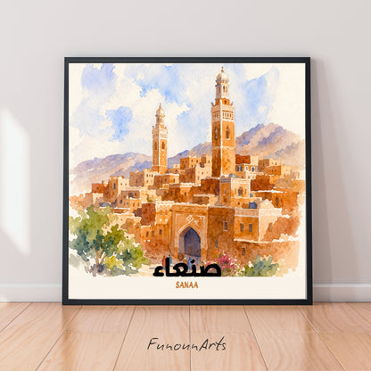 Affiche Yémen : la majestueuse Sanaa