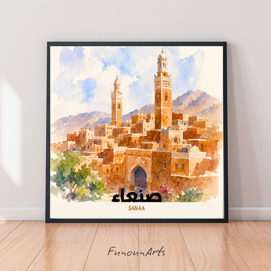 Affiche Yémen : la majestueuse Sanaa