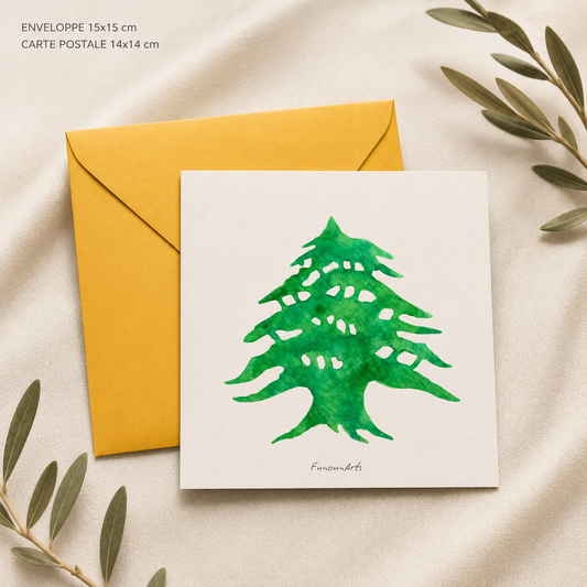 Baalbek, Lebanon. Print | Watercolor in an ancient Roman temple, 30 x 30 cm (12 x 12 in./30 x 30 cm)