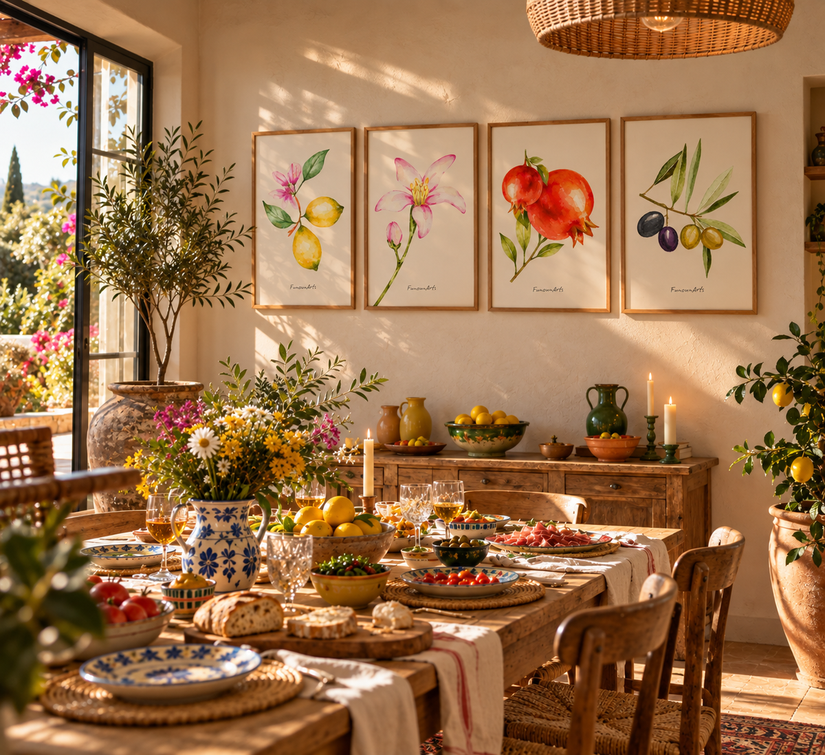 Dans la salle à manger