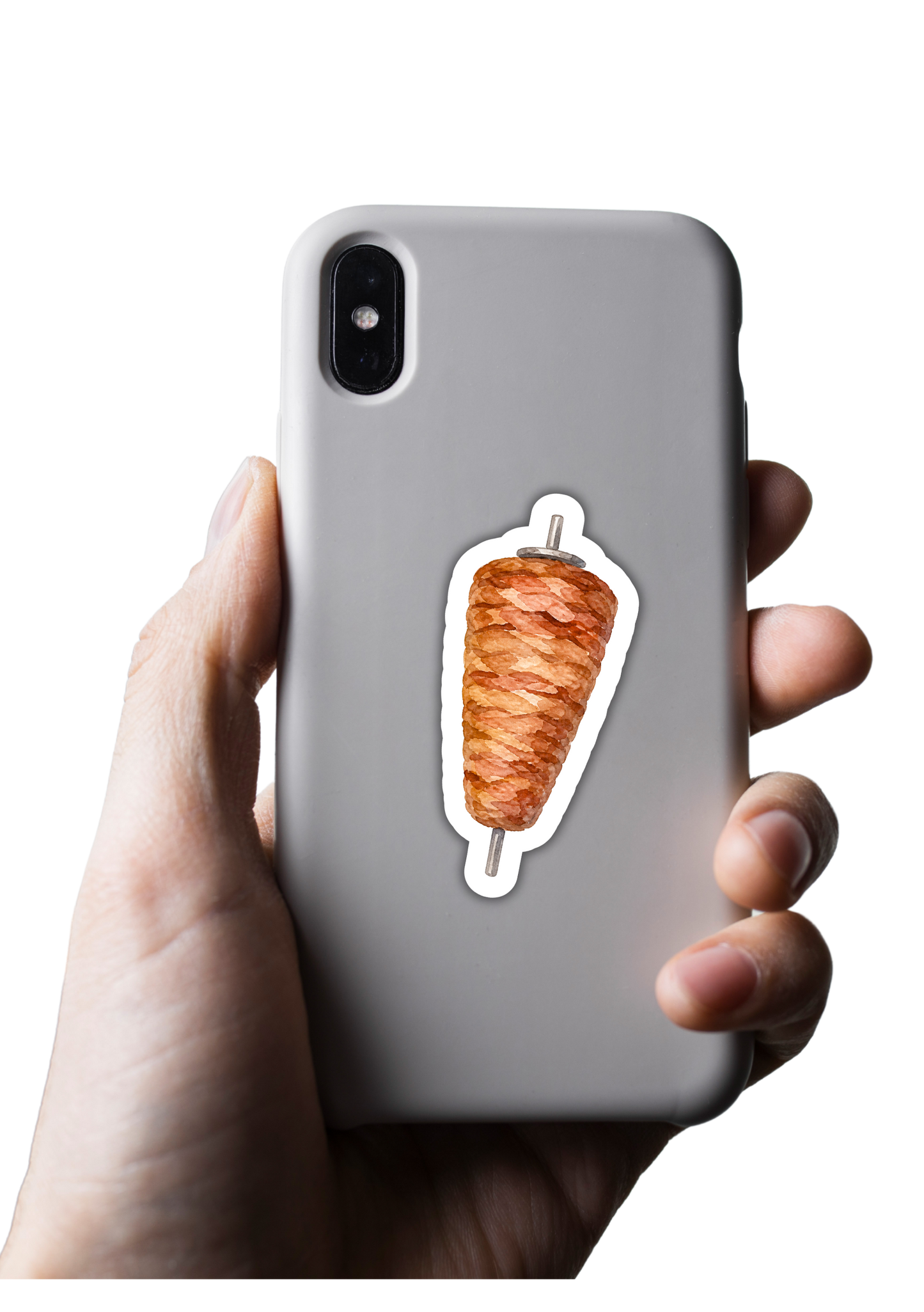 Autocollants aquarelle imperméables - Döner Kebab
