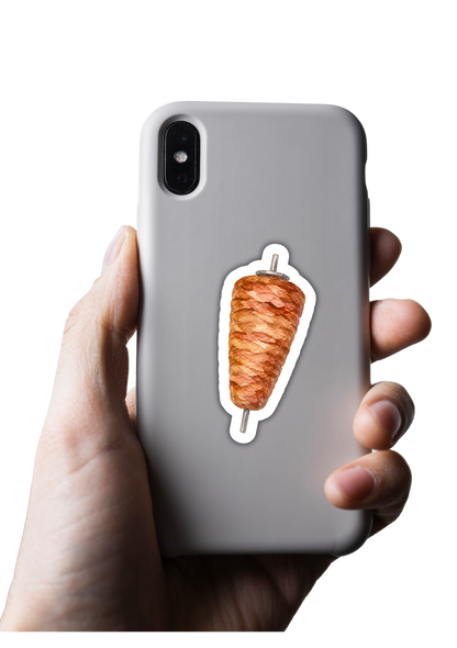 Autocollants aquarelle imperméables - Döner Kebab