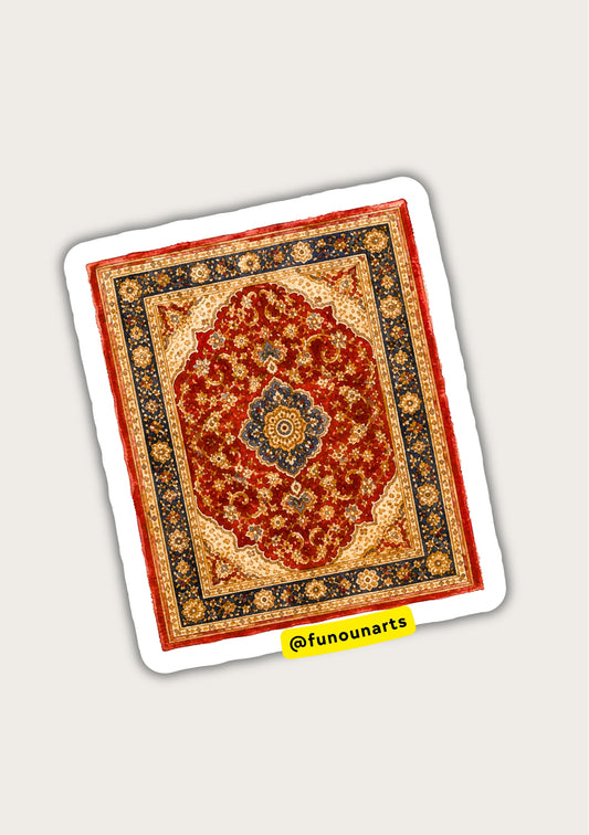 Autocollants aquarelle imperméables - Tapis Persan